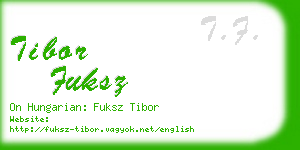 tibor fuksz business card